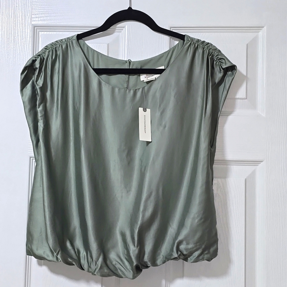 Green olive blouse